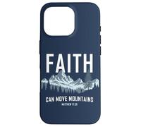 Faith Can Move Mountains - Matthew 17:20 Nature Inspiration Custodia per iPhone 16 Pro