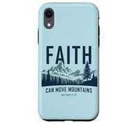 Faith Can Move Mountains - Matthew 17:20 Nature Inspiration Custodia per iPhone XR