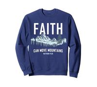 Faith Can Move Mountains - Matthew 17:20 Nature Inspiration Felpa