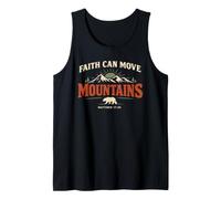 Faith Can Move Mountains Retro Sunset Bible Verse Christian Canotta