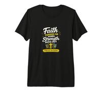 Faith Carries Me When Strength Runs out Design Christian Maglietta Premium