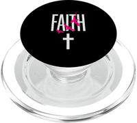 Faith Cross Christian Citazione Gesù Cristo Opera d'arte Versetto Bibbia PopSockets PopGrip per MagSafe