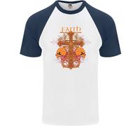 Faith Demonic Teschi Gotico Heavy Metal DA UOMO S/S Baseball T-Shirt