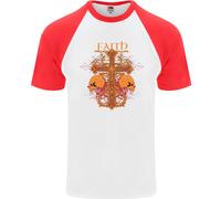 Faith Demonic Teschi Gotico Heavy Metal DA UOMO S/S Baseball T-Shirt