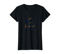 Faith Hope Love Christian Inspirational Citazione Anchor Heart Maglietta, Donna, Nero, S