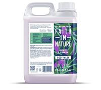 Faith In Nature Lavanda e geranio bagnoschiuma, nutriente, vegano e cruelty free, senza SLS o parabeni, 2,5 l