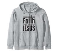 Faith Is Believing In Jesus Felpa con Cappuccio