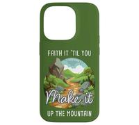 Faith it 'Till You Make it Up The Mountain 2 Cor 5:7 Camping Custodia per iPhone 14 Pro