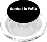 Faith Legacy Christian Phrase Rooted in Belief Tees and More PopSockets PopGrip per MagSafe