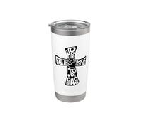 Faith Love Hope, Elegant Christian Scripture Inspirational R Bicchiere termico in acciaio inox doppia parete