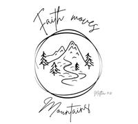 Faith moves mountains Composition Notebook