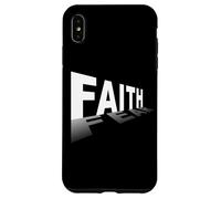 Faith Over Fear - Christian Minimal Text Graphic (Black) Custodia per iPhone XS Max