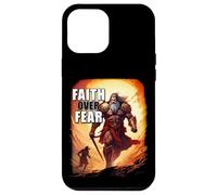 Faith Over Fear - David Goliath Epic Bible Comic Graphic Custodia per iPhone 12 Pro Max
