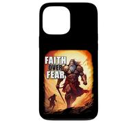 Faith Over Fear - David Goliath Epic Bible Comic Graphic Custodia per iPhone 13 Pro Max