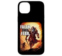 Faith Over Fear - David Goliath Epic Bible Comic Graphic Custodia per iPhone 14 Plus