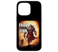 Faith Over Fear - David Goliath Epic Bible Comic Graphic Custodia per iPhone 14 Pro Max