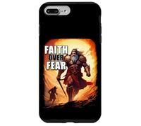 Faith Over Fear - David Goliath Epic Bible Comic Graphic Custodia per iPhone 7 Plus/8 Plus