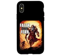 Faith Over Fear - David Goliath Epic Bible Comic Graphic Custodia per iPhone X/XS