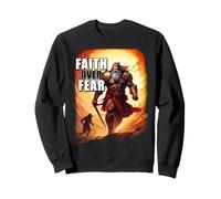 Faith Over Fear - David Goliath Epic Bible Comic Graphic Felpa