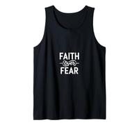 Faith Over Fear for Men Jesus Religious Women Kids Gift Art Canotta