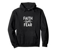 Faith Over Fear for Men Jesus Religious Women Kids Gift Art Felpa con Cappuccio