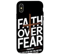 Faith Over Fear Psalms 118 6 The Lord Is On My Side Fede Custodia per iPhone X/XS