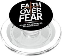Faith Over Fear Psalms 118 6 The Lord Is On My Side Fede PopSockets PopGrip per MagSafe