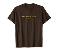 Faith Over Fear Shirt Jesus Minimalist Christian Maglietta