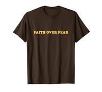Faith Over Fear Shirt Jesus Religious Christian Maglietta