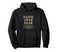 Faith Over Fear The Lord Is On My Side Salmo 118 6 Fede Felpa con Cappuccio