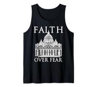 Faith Over Fear - Vaticano Cristiano Religioso Fedele V2A Canotta