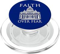 Faith Over Fear - Vaticano cristiano religioso fedele V2A PopSockets PopGrip per MagSafe