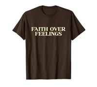 Faith Over Feelings Shirt, Christian Shirt, Jesus Easter Maglietta