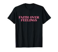Faith Over Feelings Shirt, Christian Shirt, Jesus Easter Maglietta
