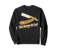 Faith Sharpens My Craft - Rasoio a Mano Libera Felpa