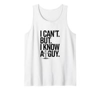 Faith Strength I Know a Guy Rustic Cross Quote Canotta