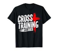 Faith Training Cross Ispirato - Christian Workout Design Maglietta
