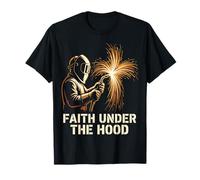 Faith Under The Hood Design Saldatore Maglietta