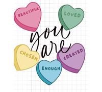 Faith Valentine’s Grid Journal for Bible Journaling & Sermon Notes (7.5 x 9.25)
