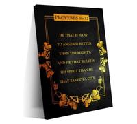 Faith Verse Poster Proverbs Chapter 16 32 for Prayer Corner