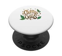 Faithful Coffee Devotion with My Savior PopSockets PopGrip Adesivo