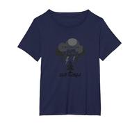 Faithful Through Storms: all My Life Inspirational Citazione Maglietta, Donna Plus-Size, Navy, 3X