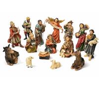 Faithful Treasure Set di 15 statuette dipinte a mano per presepe natalizio, altezza 10,2 cm.