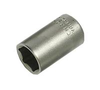 Faithfull 14mm Esagonale Presa 1.3cmD Standard Lunghezza Raso Cromato FAISOC1214