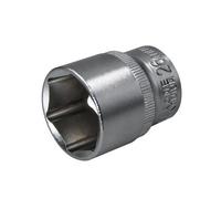 Faithfull 26mm Metrico Esagonale Presa 1.3cm Drive Standard Cromo Satinato