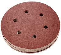 Faithfull AD15080H - Confezione da 25 dischi abrasivi forati, 150 mm, 80g