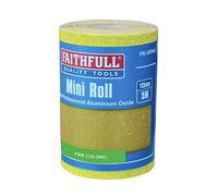 Faithfull Aluminium Oxide Paper Roll Yellow 115mm X 5m 120g