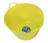 Faithfull - Bacinella multiuso flessibile in polietilene, 42 l, colore: Giallo