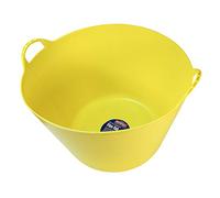 Faithfull - Bacinella multiuso flessibile in polietilene, 60 L, colore: Giallo
