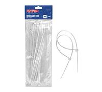 Faithfull Cable Ties (100) White 200mm x 3.6mm